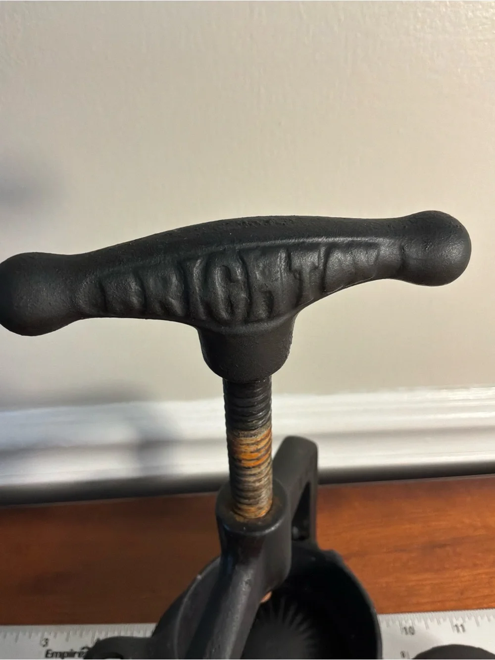 Vintage Brighton Black Cast Iron Hand Meat Press/Citrus Juicer